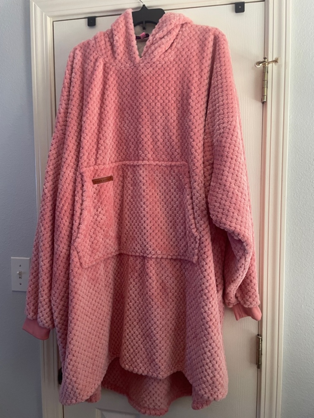 Simply Southern Simply Fluffie Plush Hooded Bubble Knit Pullover - Pink